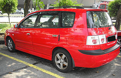 Korean red car
